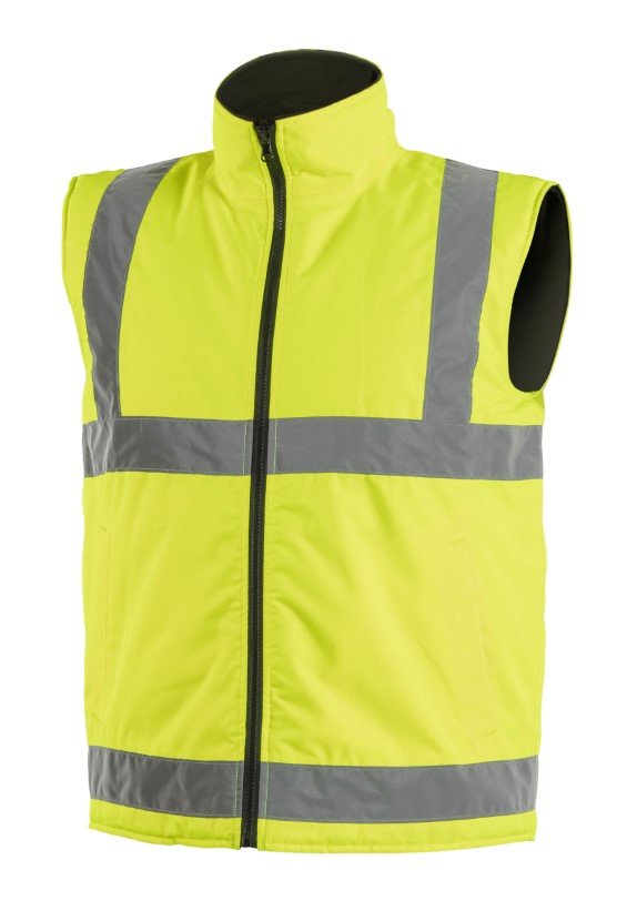 REMS kamizelka ostrzegawcza ocieplana, żółta, 3XL (58), Hoegert Technik