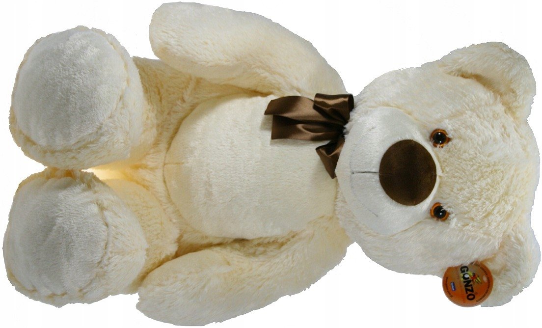 Maskotka Miś Niko Aksamitny Kremowy - 70cm