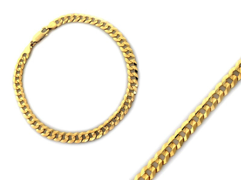 Bransoletka złota 585 pancerka 3.20mm modny splot s