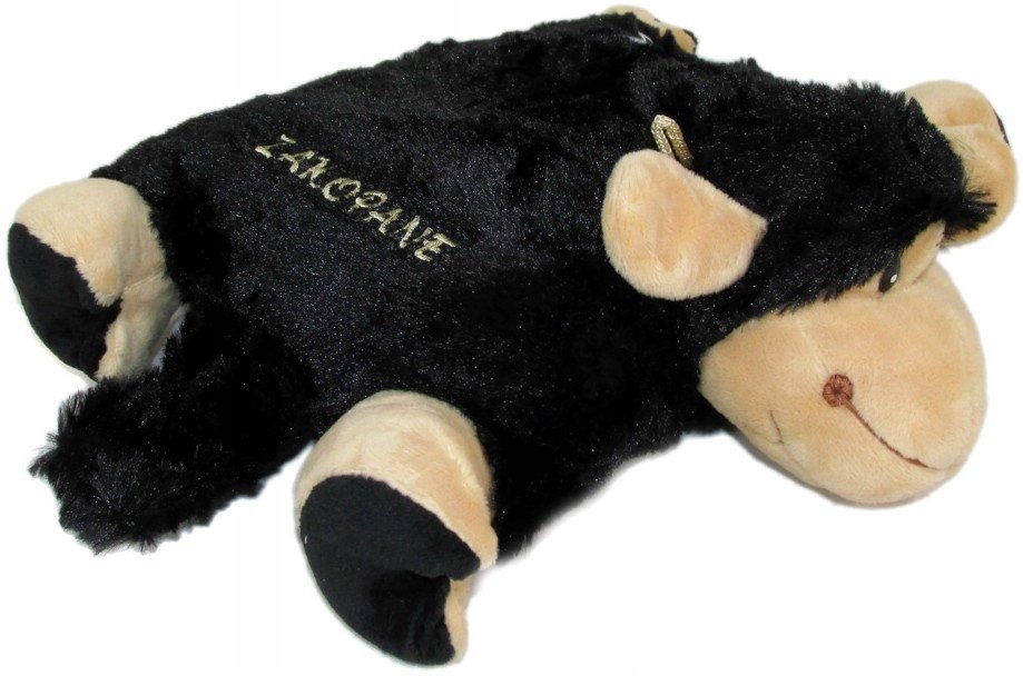 Maskotka Poduszka Składana Owieczka Czarna Zakopane - 22cm