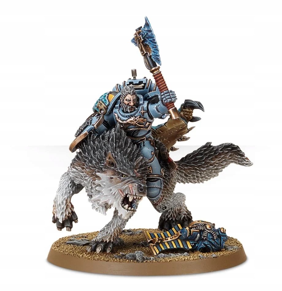Warhammer 40000 SPACE WOLVES Wolf Lord on Thunderwolf
