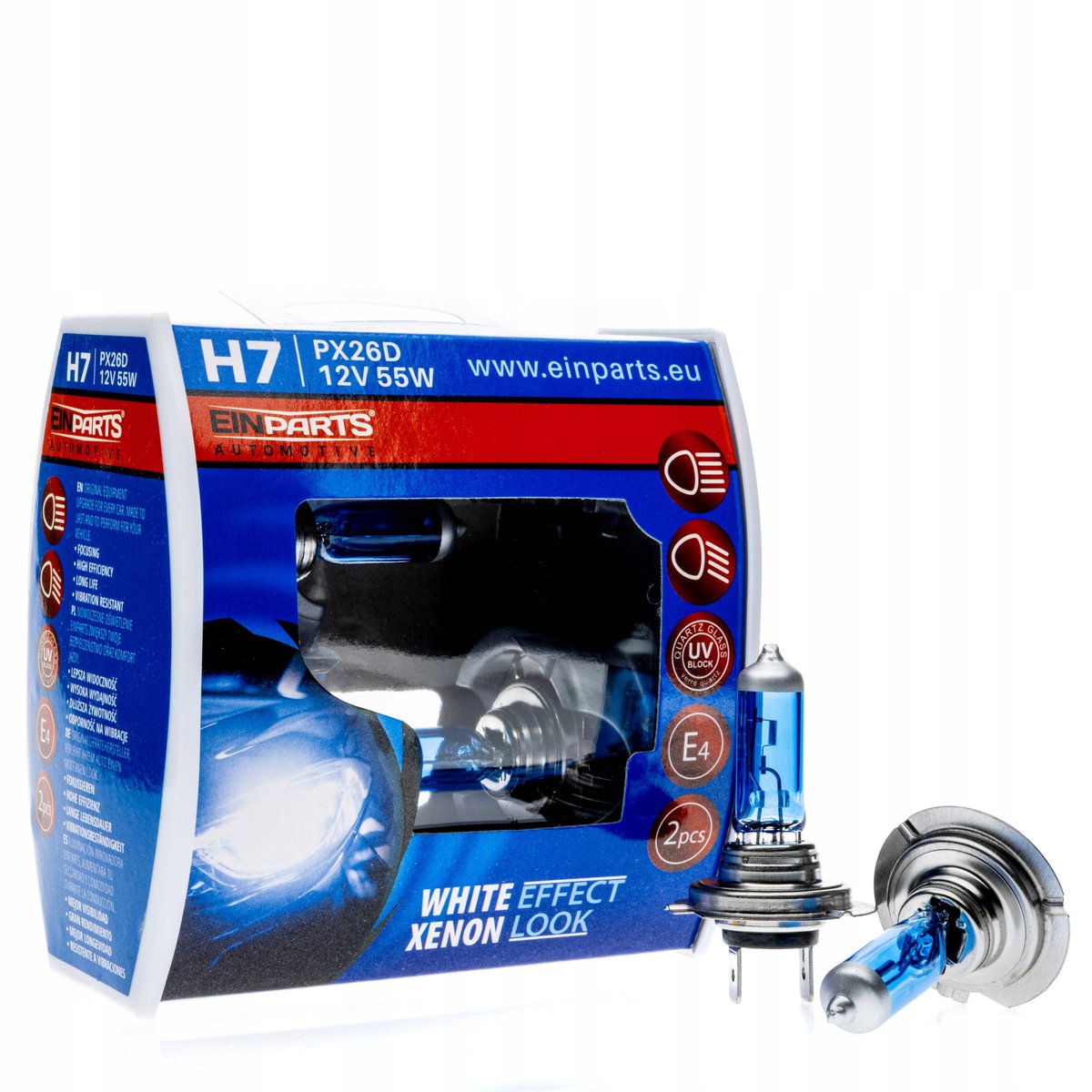 ŻARÓWKI EINPARTS H7 WHITE EFFECT XENON LOOK 2szt.