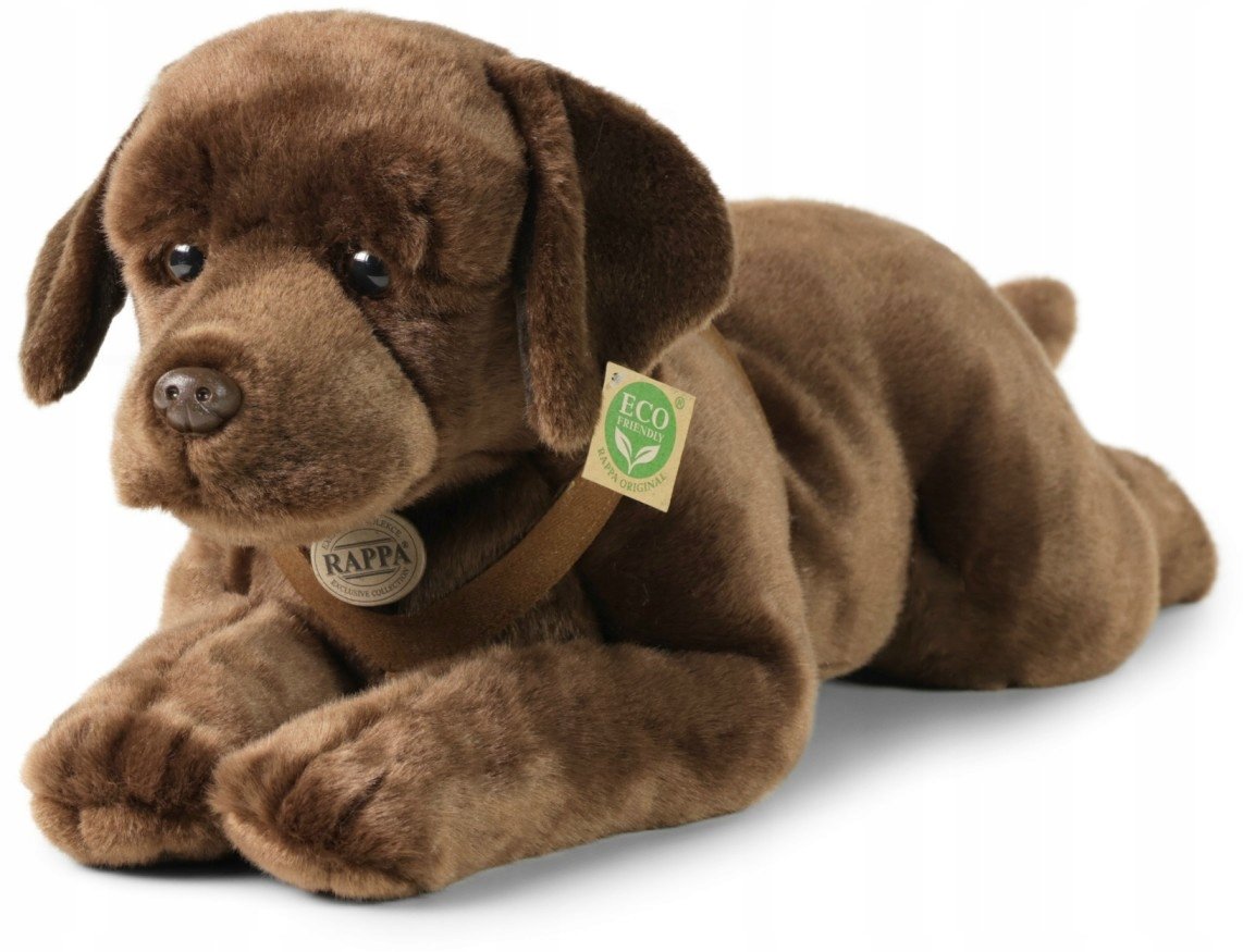 Maskotka Piesek Labrador Brązowy Leżący - 61cm