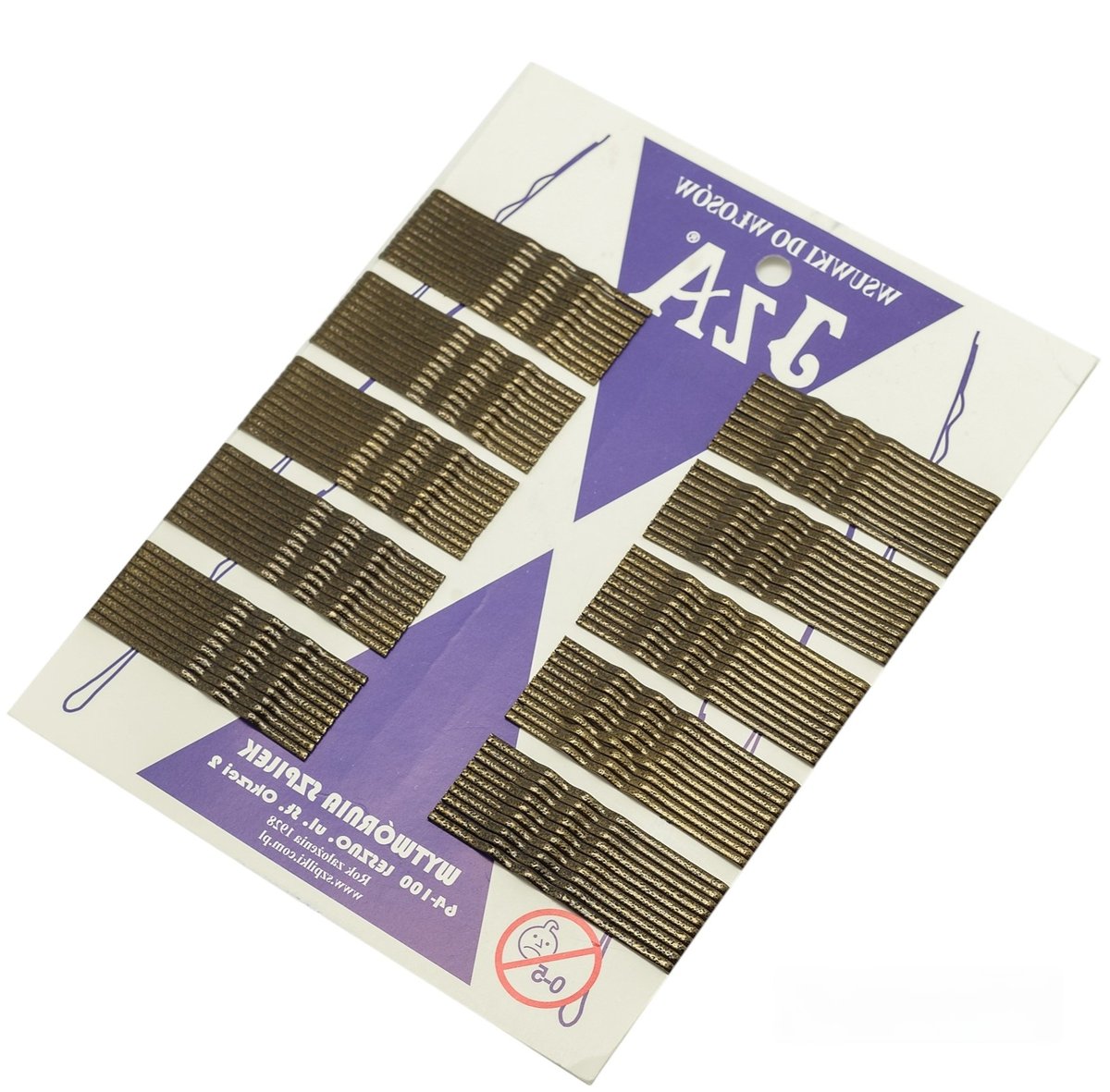 Wsuwki IZA karbowane ZŁOTE nakrapiane 6 cm 100 SZTUK