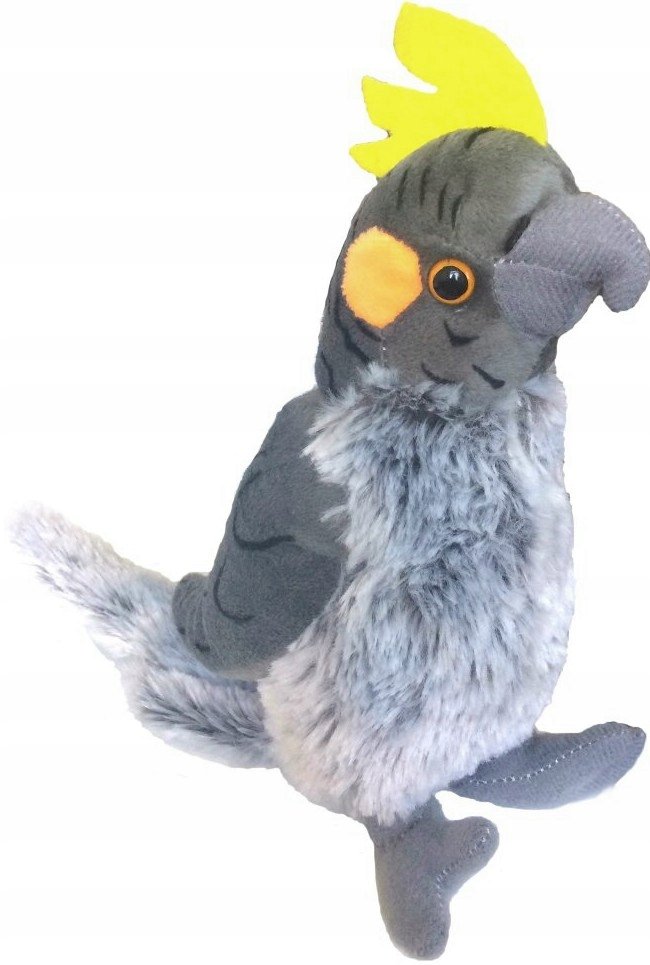 Maskotka Papuga nimfa szara (Głos) - 20cm