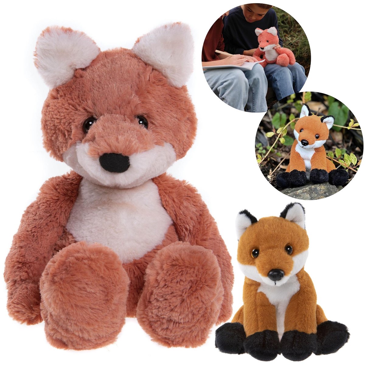 Charlie Bears, zestaw dwóch maskotek z serii Bear&Me i Cuddle Cubs, LIS - idealny dla niemowląt i dzieci