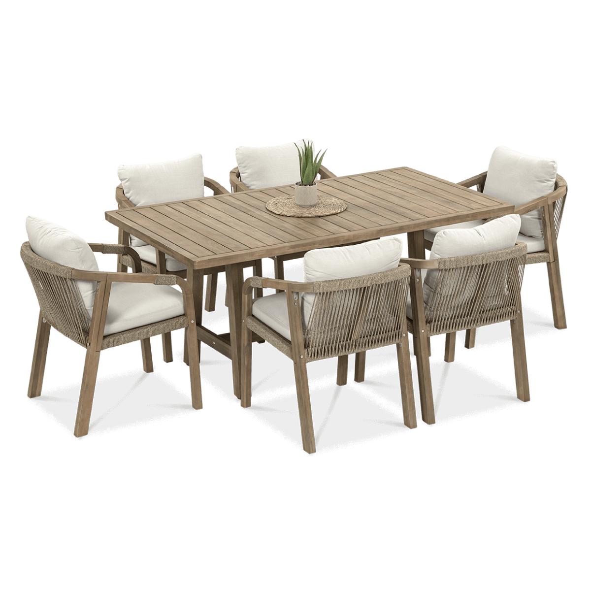 Zestaw mebli jadalnianych do ogrodu MARIGOLD 6+1 dining - FURRORE