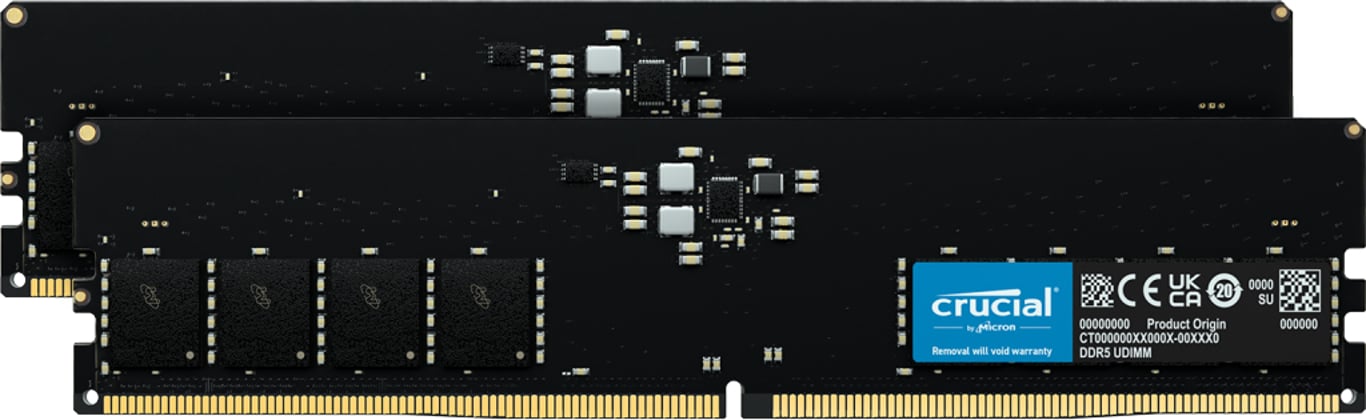 Crucial CT2K64G56C46U5 moduł pamięci 128 GB 2 x 64 GB DDR5 5600 MHz