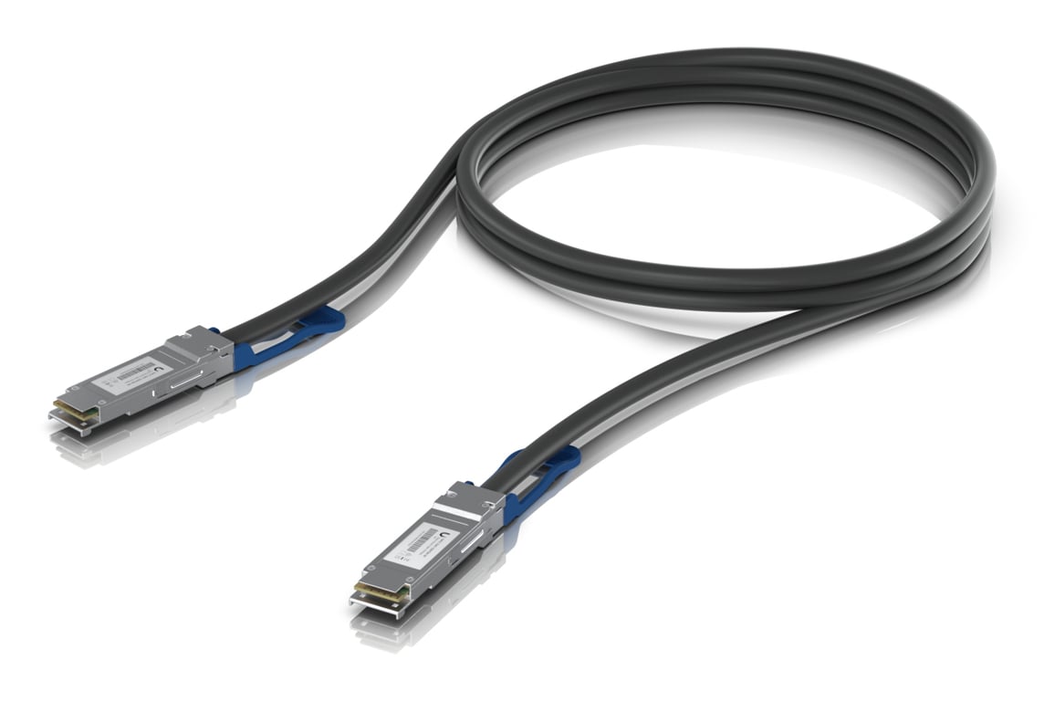 Ubiquiti UACC-DAC-QSFP28-1M-10 kabel InfiniBand / światłowodowy Czarny UACC-DAC-QSFP28-1M-10