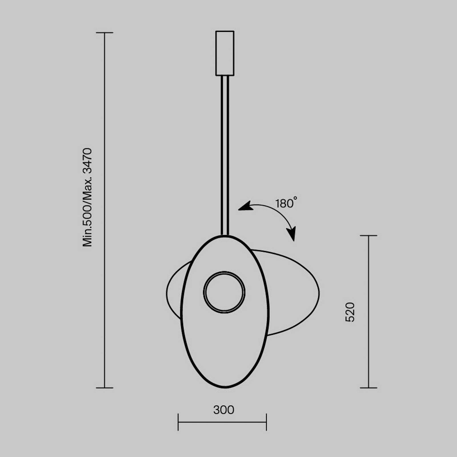 Maytoni Lampa wisząca Evolution, aluminiowy / szary / cynkowy, salon / jadalnia, tworzywo sztuczne, design