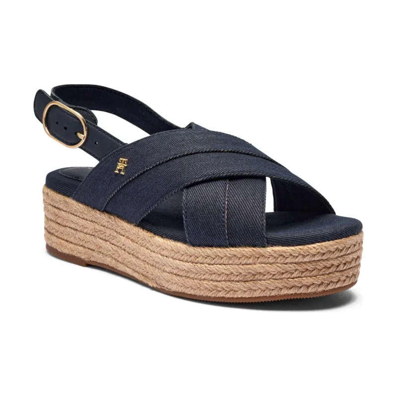 Tommy Hilfiger Sandały z dodatkiem skóry