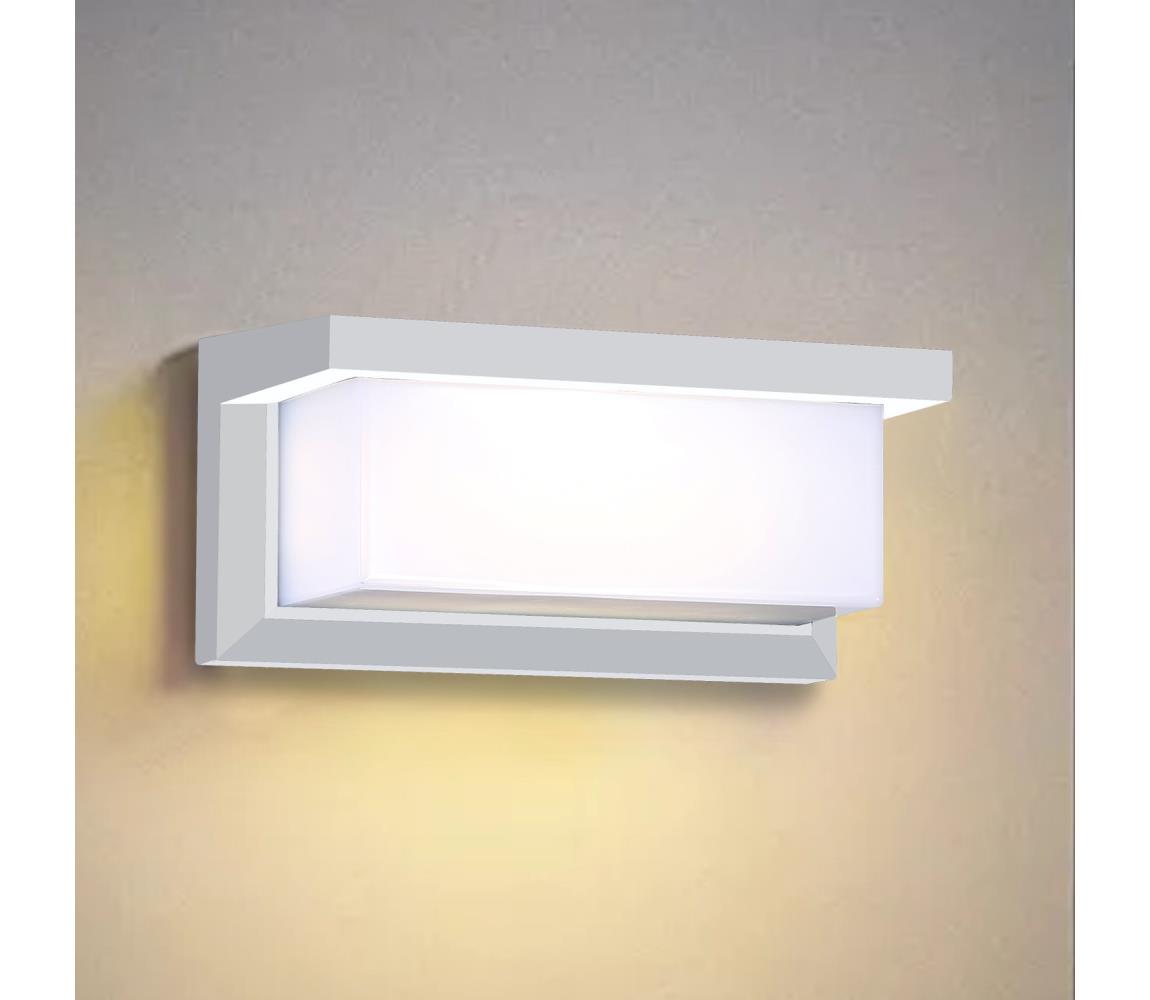 Brilagi -LED Kinkiet zewnętrzny z czujnikiem BRICKY LED/12W/230V biały IP54