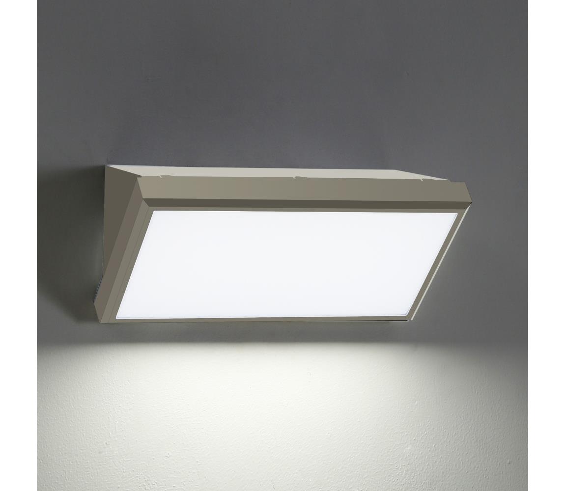 Brilagi - LED Kinkiet zewnętrzny TRIANGLE LED/20W/230V szary IP65