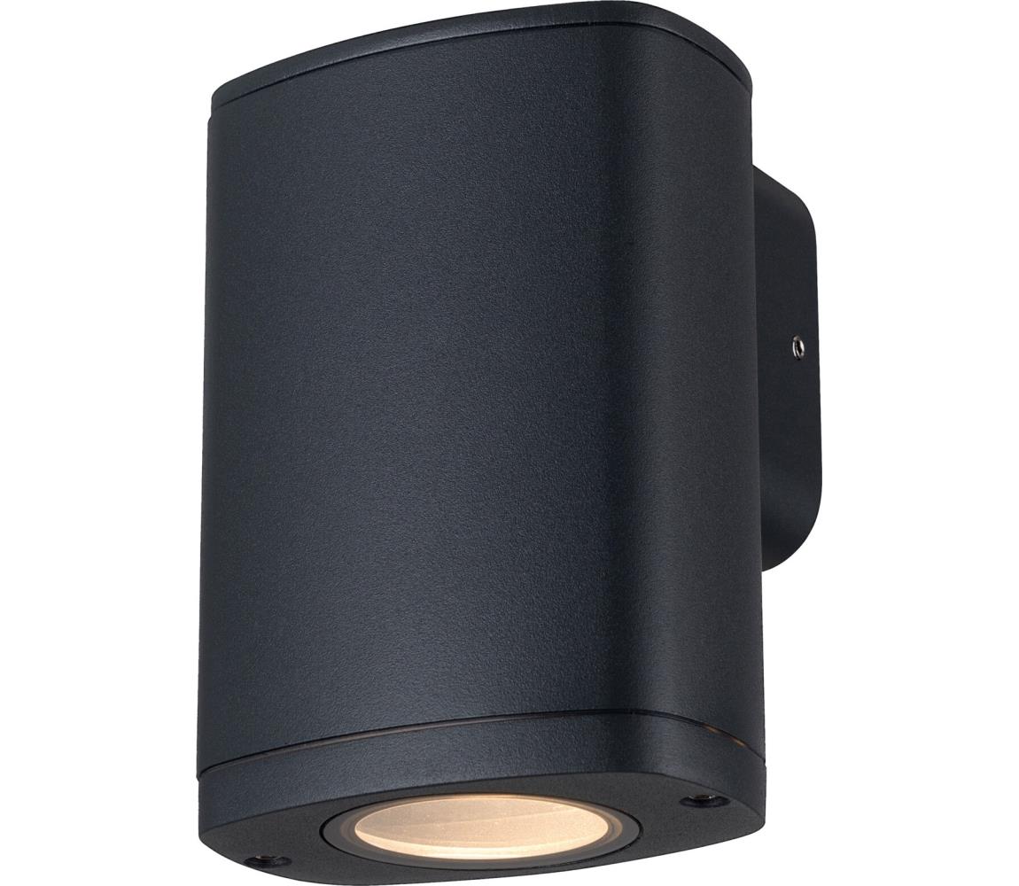 Kanlux 38880 - Kinkiet zewnętrzny ZEVI 1xGU10/10W/230V IP54 czarny