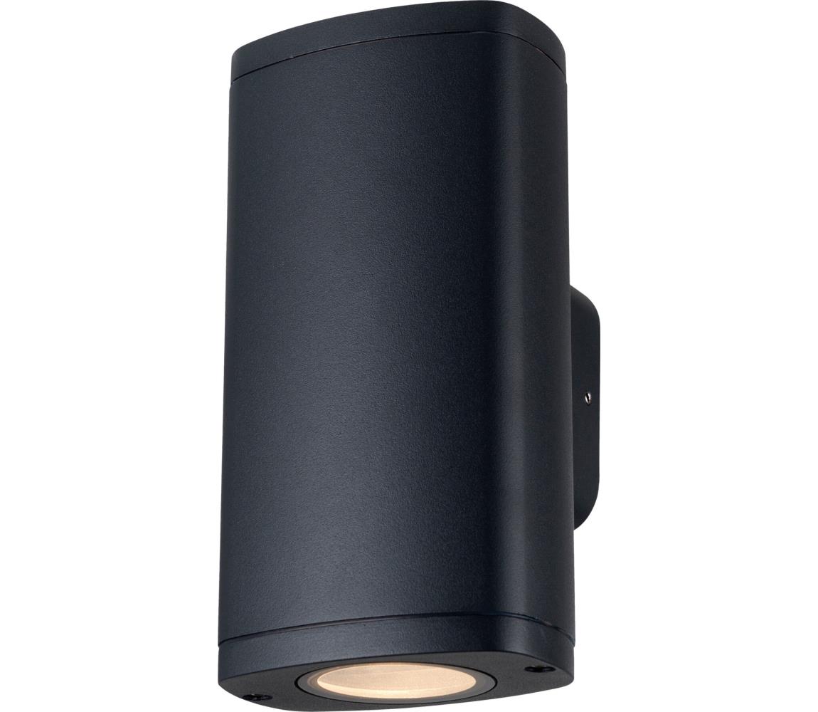 Kanlux 38882 - Kinkiet zewnętrzny ZEVI 2xGU10/10W/230V IP54 czarny
