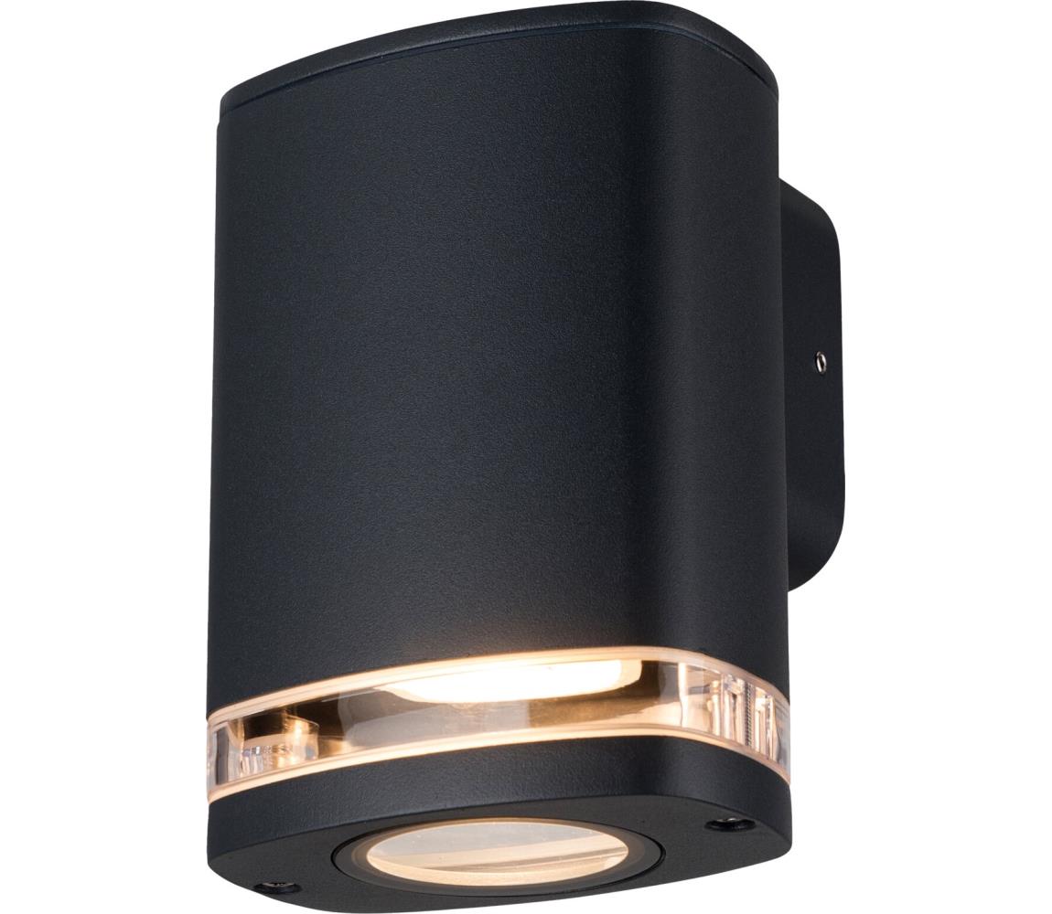 Kanlux 38884 - Kinkiet zewnętrzny ZEVI 1xGU10/10W/230V IP54 czarny