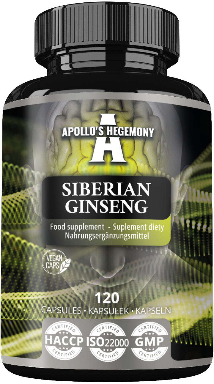 APOLLO'S HEGEMONY SIBERIAN GINSENG ŻEŃ-SZEŃ SYBERYJSKI 120 KAPSUŁEK