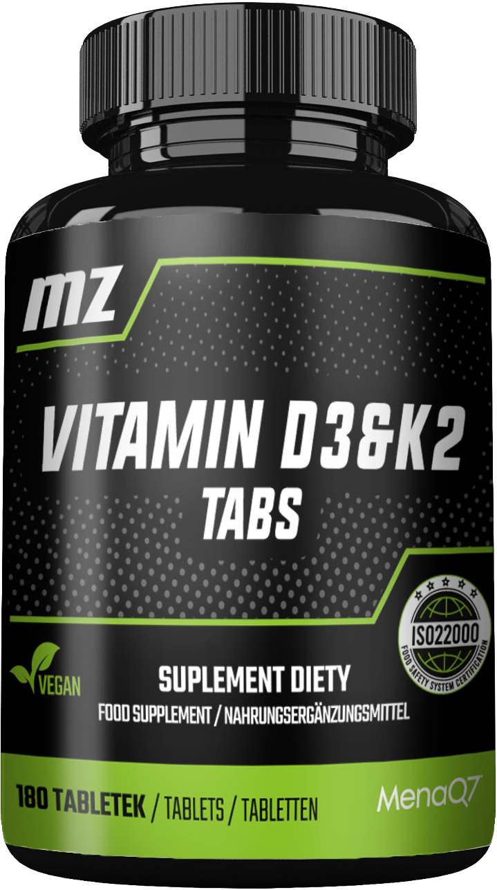 MZ-STORE VITAMIN D3 & K2 MK-7 180 TABLETEK