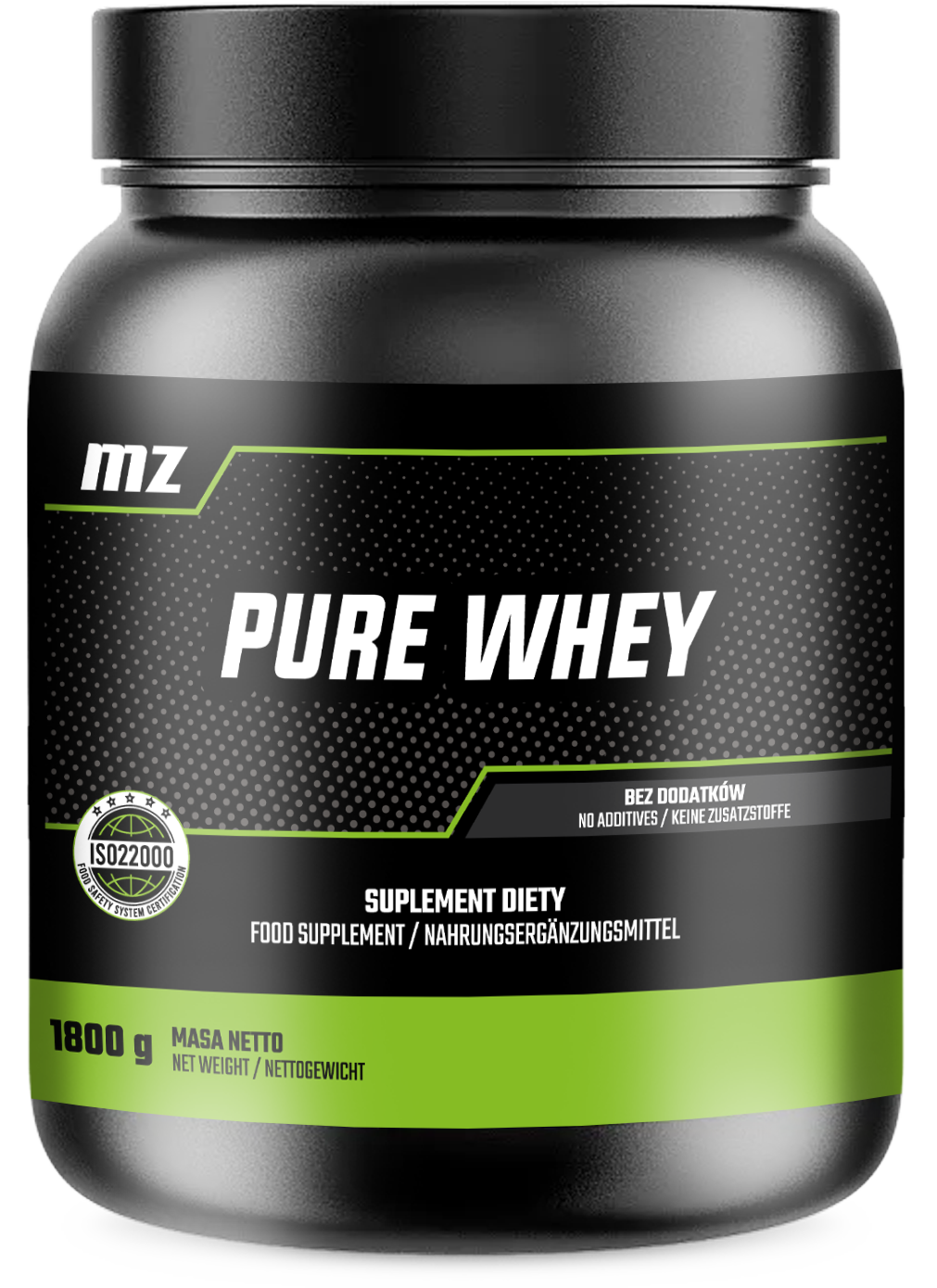 MZ-STORE PURE WHEY ODŻYWKA BIAŁKOWA WPC 1800 GRAM