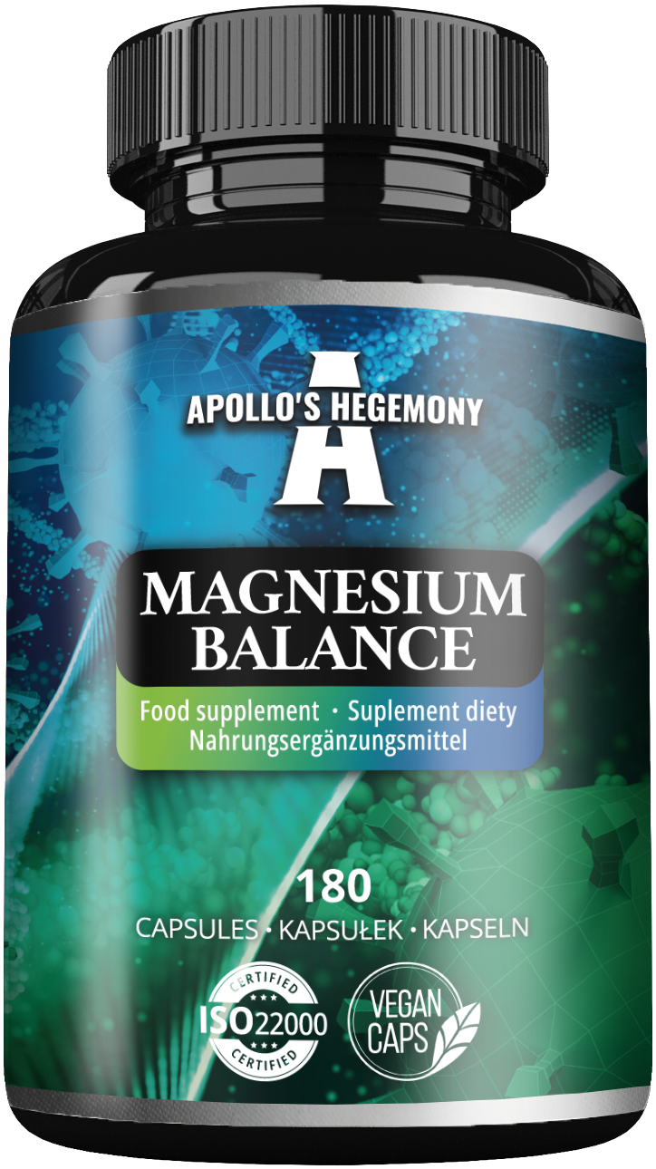 APOLLO'S HEGEMONY MAGNESIUM BALANCE 4 FORMY MAGNEZU 180 KAPSUŁEK