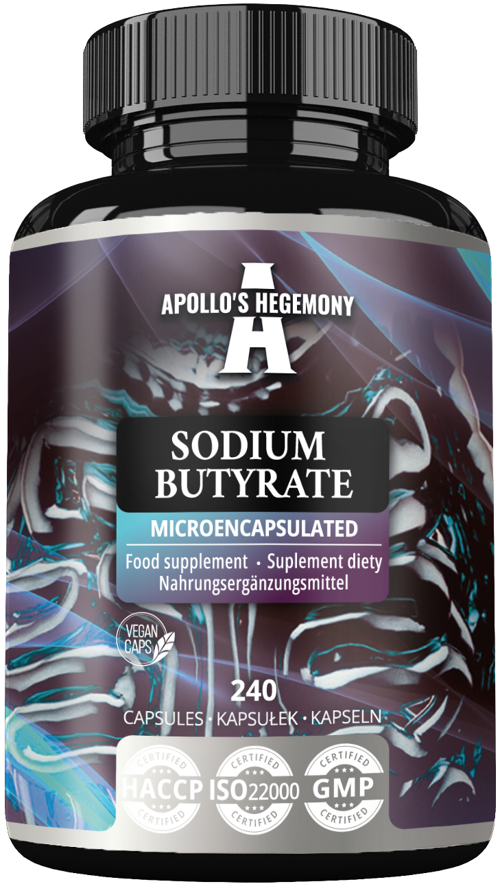 APOLLO'S HEGEMONY SODIUM BUTYRATE MAŚLAN SODU 580 MG 240 KAPSUŁEK