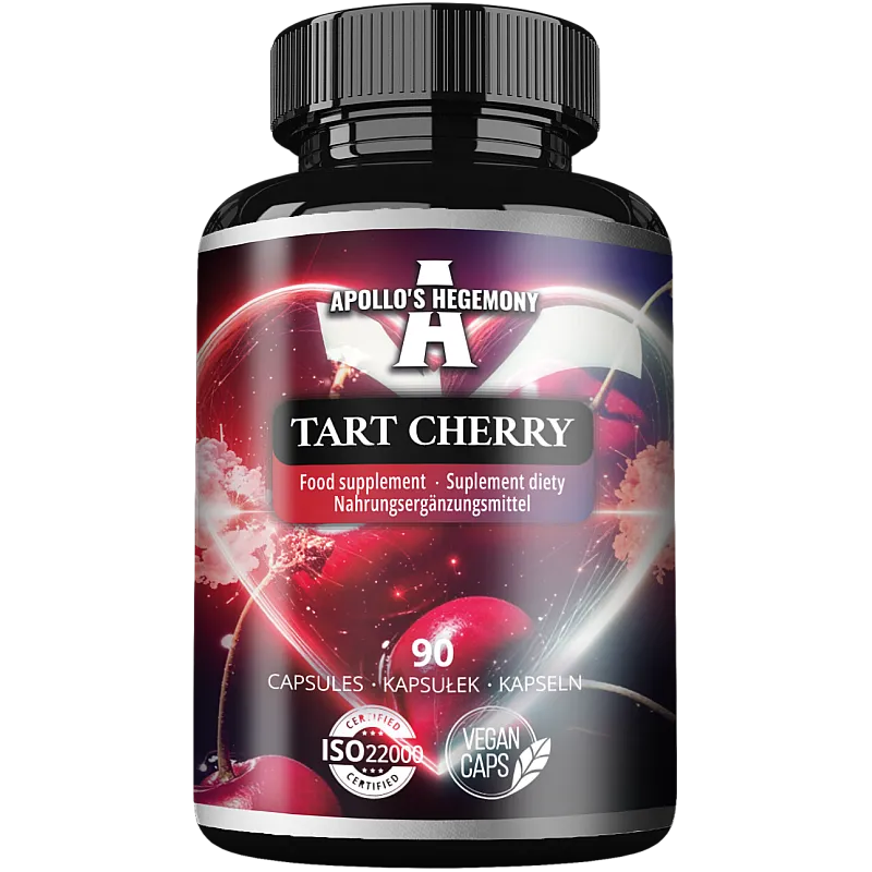 APOLLO'S HEGEMONY TART CHERRY EKSTRAKT Z CIERPKIEJ WIŚNI 90 KAPSUŁEK