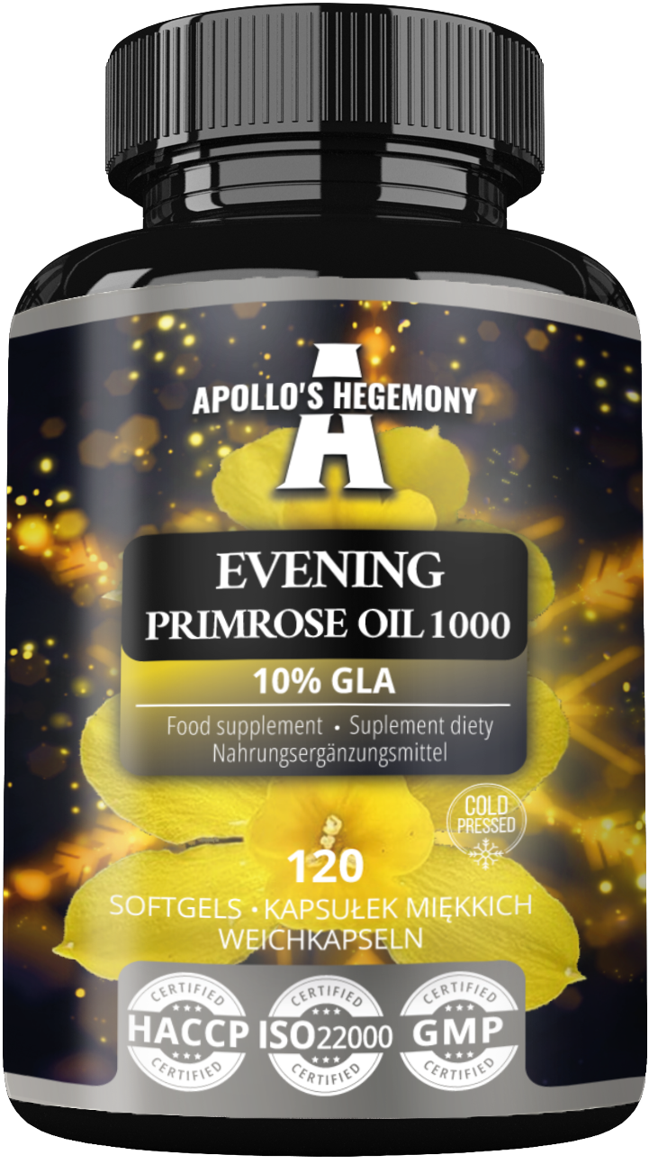 APOLLO'S HEGEMONY EVENING PRIMROSE OIL 1000 OLEJ Z WIESIOŁKA 120 KAPSUŁEK