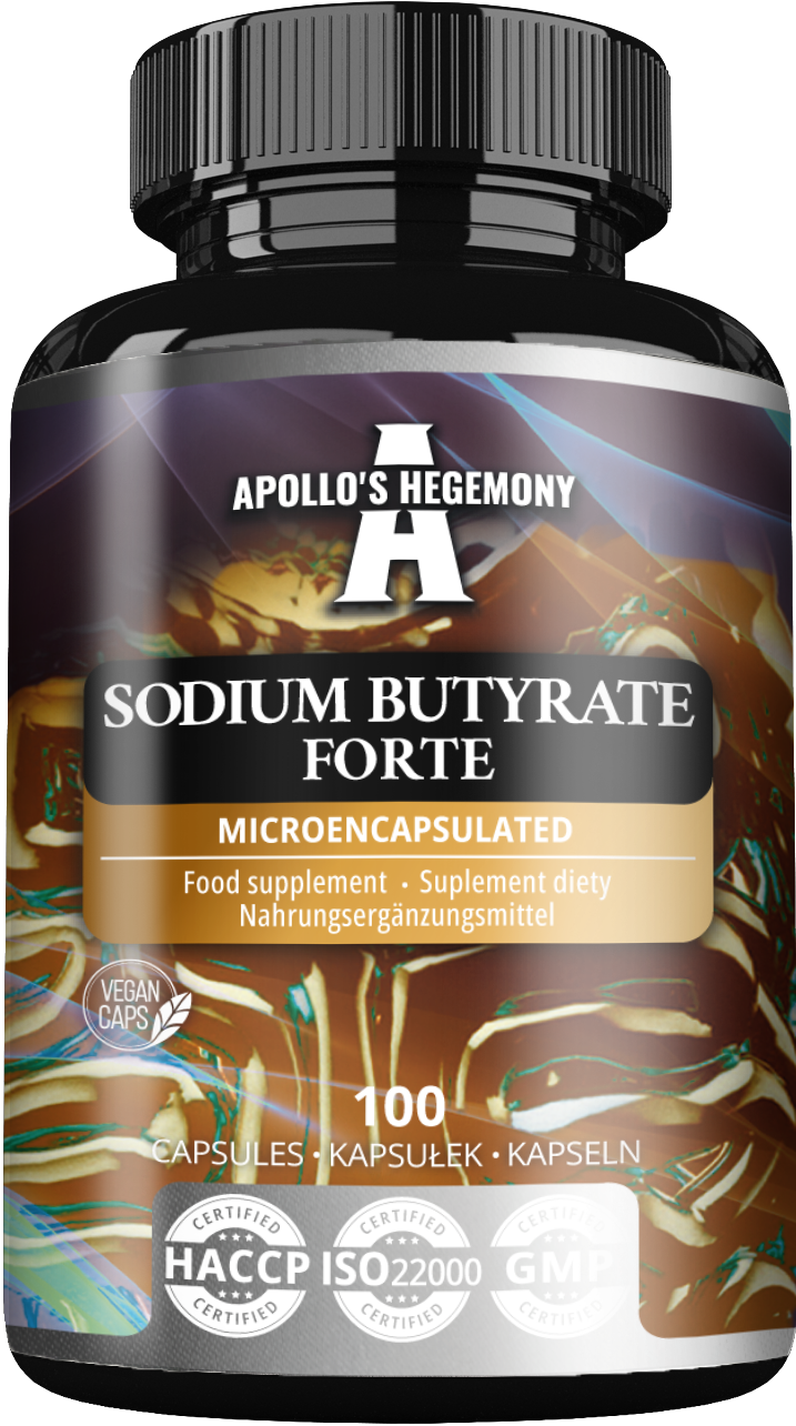 APOLLO'S HEGEMONY SODIUM BUTYRATE FORTE MAŚLAN SODU 100 KAPSUŁEK