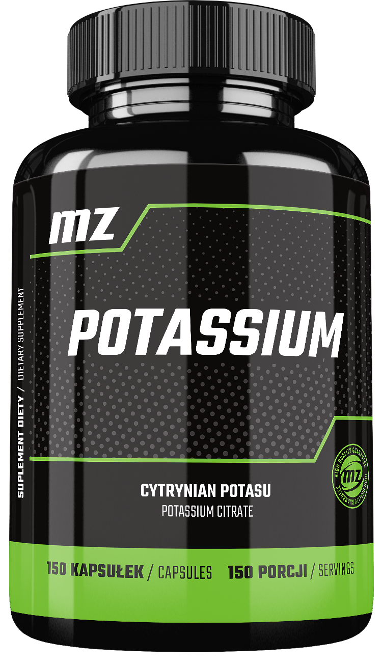 MZ-STORE POTASSIUM 365 MG CYTRYNIAN POTASU 150 KAPSUŁEK