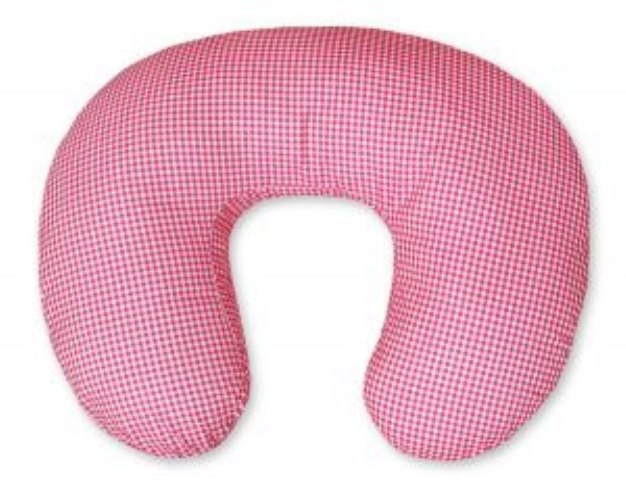 Poduszka rogal do karmienia fasolka rozbieralna - Pepitka ciemny róż