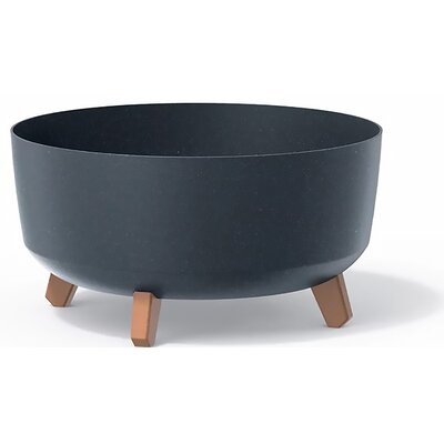 Doniczka PROSPERPLAST Gracia Low Eco Wood DGRL400LW-S433W 14.3L Antracytowy