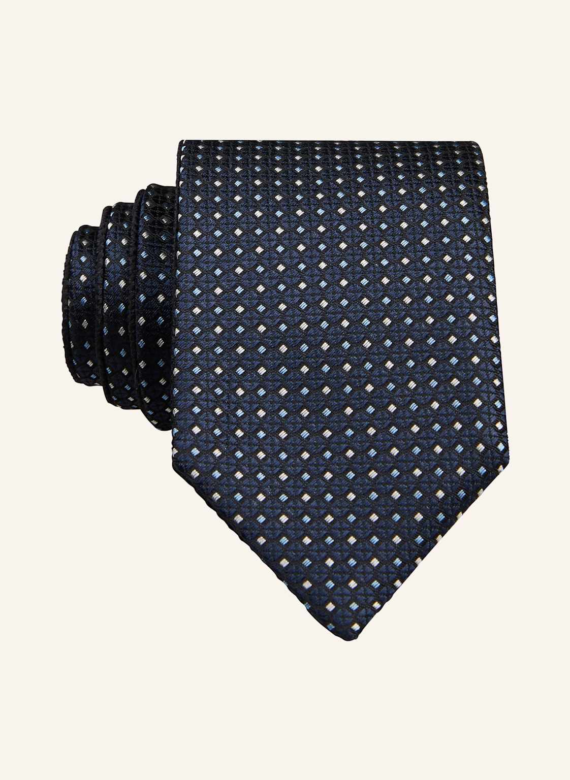 Boss Krawat Double Z Jedwabiem blau