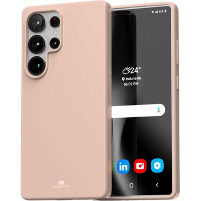 Etui MERCURY Soft do Samsung Galaxy S25 Ultra Różowo-piaskowy