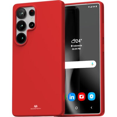 Etui MERCURY Soft do Samsung Galaxy S25 Ultra Czerwony