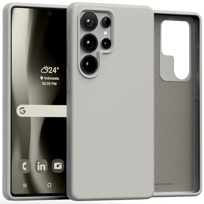 Etui MERCURY Silicone do Samsung Galaxy S25 Ultra Kamienny
