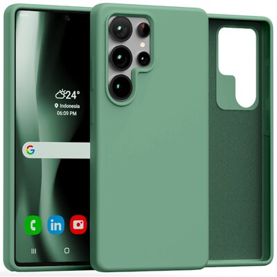 Etui MERCURY Silicone do Samsung Galaxy S25 Ultra Zielony