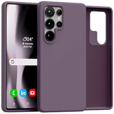 Etui MERCURY Silicone do Samsung Galaxy S25 Ultra Fioletowy