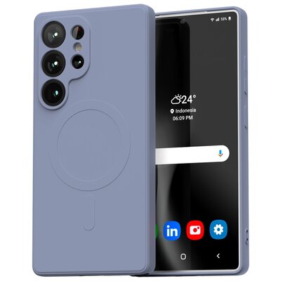 Etui MERCURY Semi-Silicone MagSafe do Samsung Galaxy S25 Ultra Lawendowy