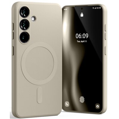 Etui MERCURY Semi-Silicone MagSafe do Samsung Galaxy S25 Kamienny