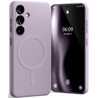 Etui MERCURY Semi-Silicone MagSafe do Samsung Galaxy S25 Liliowy