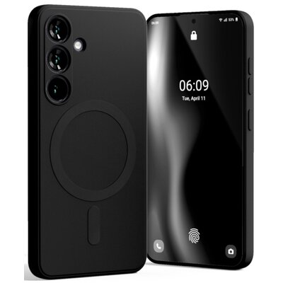 Etui MERCURY Semi-Silicone MagSafe do Samsung Galaxy S25 Czarny