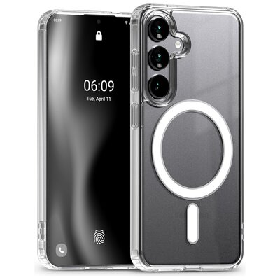 Etui MERCURY Jelhard MagSafe do Samsung Galaxy S25 Przezroczysty