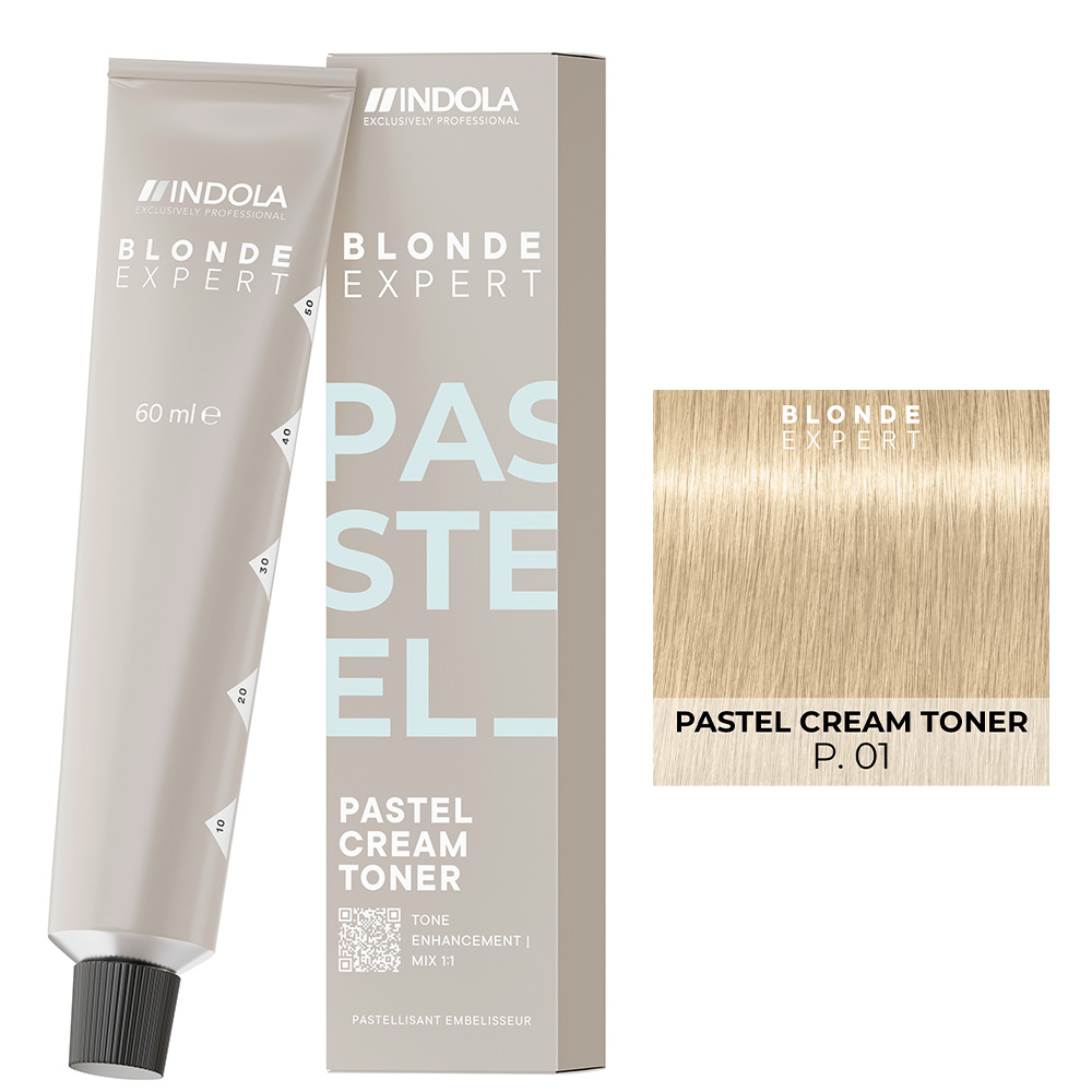 Indola Blonde Expert Pastel Cream, pastelowy toner w kremie, P.01, 60ml