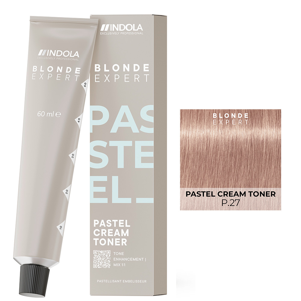 Indola Blonde Expert Pastel Cream, pastelowy toner w kremie, P.27, 60ml