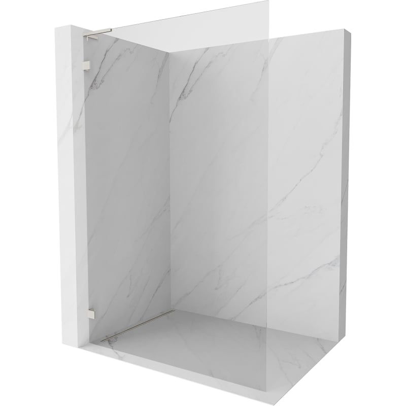 Mexen Lunar L ścianka prysznicowa Walk-in lewa 60 x 200 cm, transparent 8 mm, nikiel szczotkowany - 830L-060-000-97-00-L