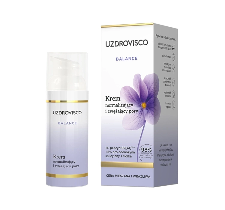 Uzdrovisco Balance krem normalizujący i zwężający pory 50ml