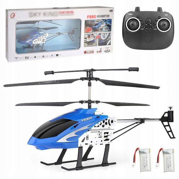 Helikopter Zdalnie Sterowany Samolot Rc Śmigłowiec Pilot Led Duży