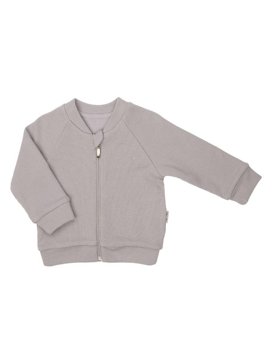 Chłopięca bluza dresowa na suwak popielata Nicol,r.56