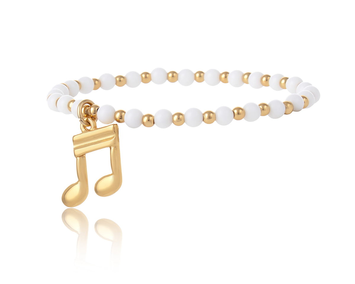 Bransoletka z agatów z podwójną nutką z kolekcji Basic Aria Martelle (B24/NUT/04AU)