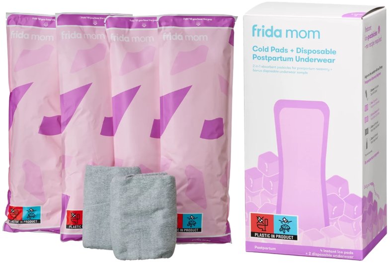 Frida Mom Wkładki Podpaski Chłodzące 4szt + Majtki Poporodowe 2szt Kojące, , FRI49, [kolor]